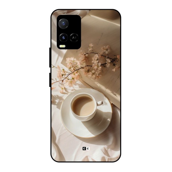 Early Morning Tea Metal Back Case for Vivo Y21G