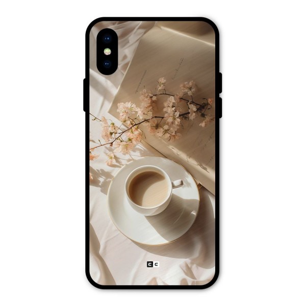 Early Morning Tea Metal Back Case for iPhone X