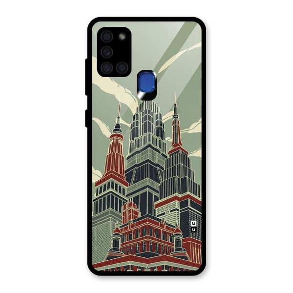 Edo Arc Glass Back Case for Galaxy A21s