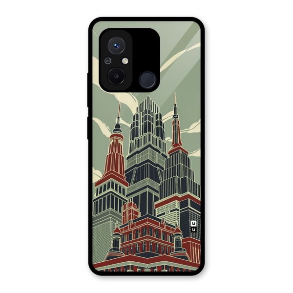Edo Arc Glass Back Case for Redmi 12C