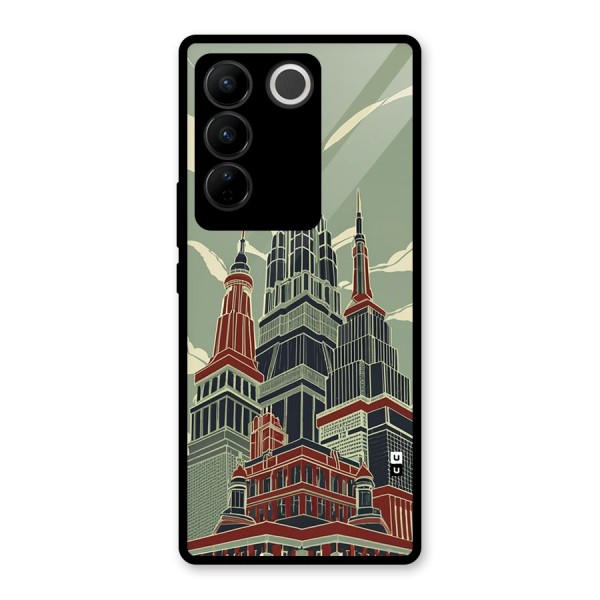 Edo Arc Glass Back Case for Vivo V27