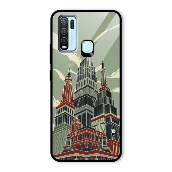 Edo Arc Glass Back Case for Vivo Y50