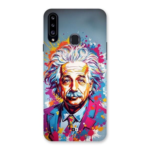 Einstein illustration Back Case for Galaxy A20s