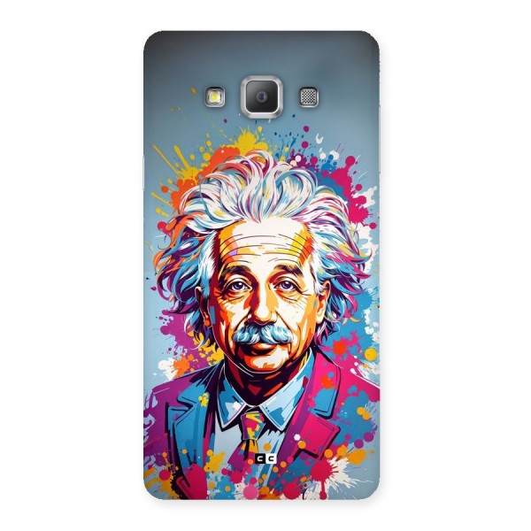 Einstein illustration Back Case for Galaxy A7
