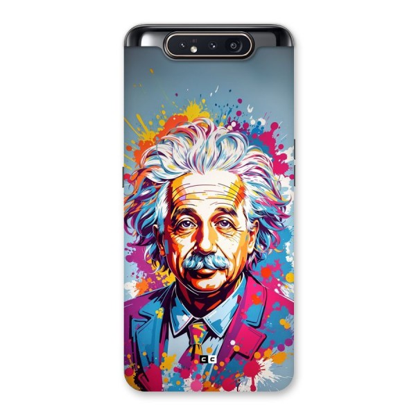 Einstein illustration Back Case for Galaxy A80