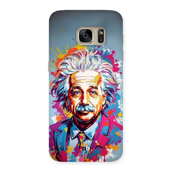 Einstein illustration Back Case for Galaxy S7