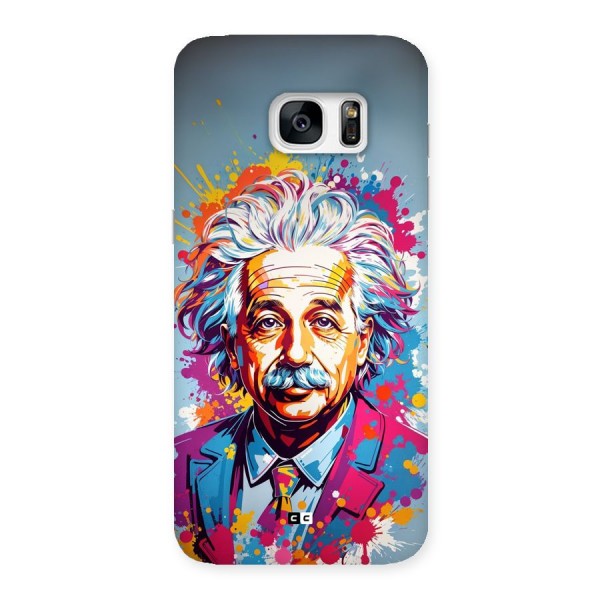 Einstein illustration Back Case for Galaxy S7 Edge