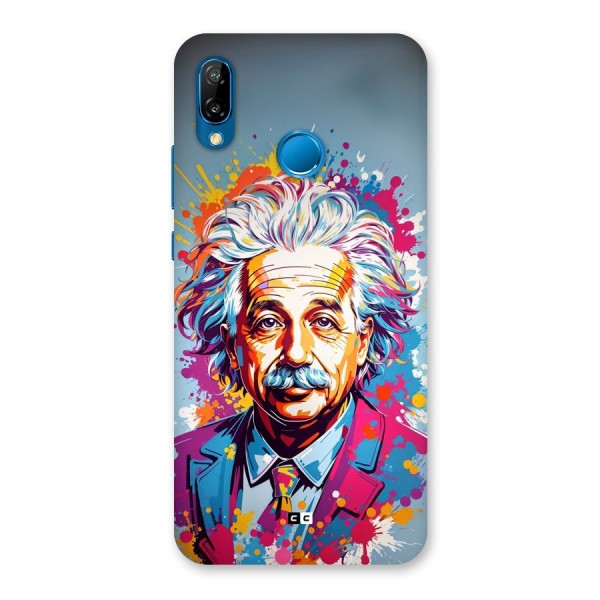 Einstein illustration Back Case for Huawei P20 Lite