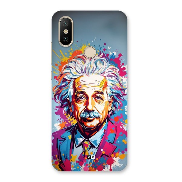 Einstein illustration Back Case for Mi A2