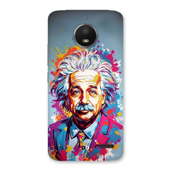 Einstein illustration Back Case for Moto E4