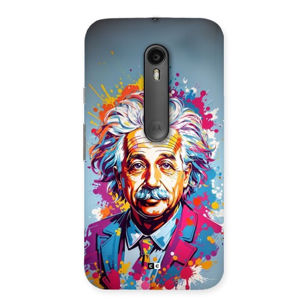 Einstein illustration Back Case for Moto G3