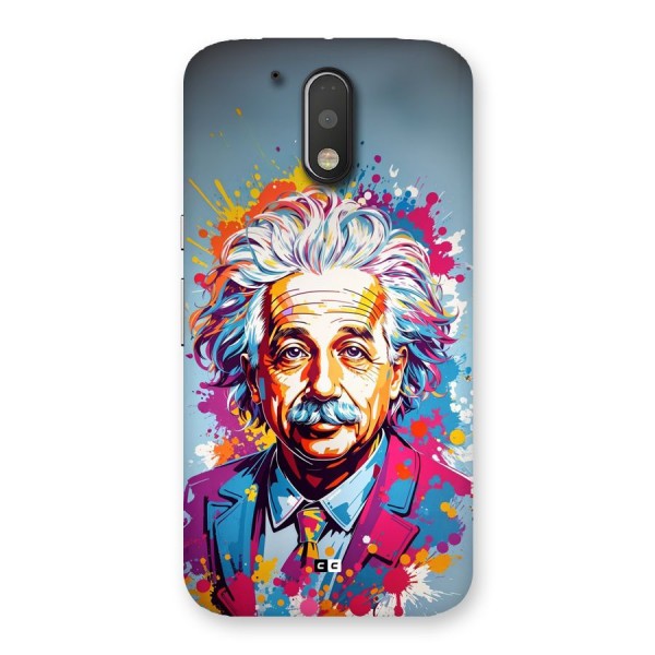 Einstein illustration Back Case for Moto G4