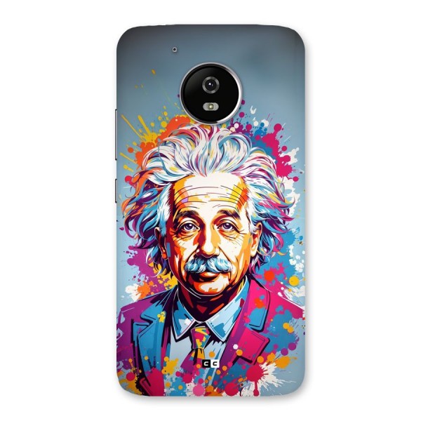 Einstein illustration Back Case for Moto G5