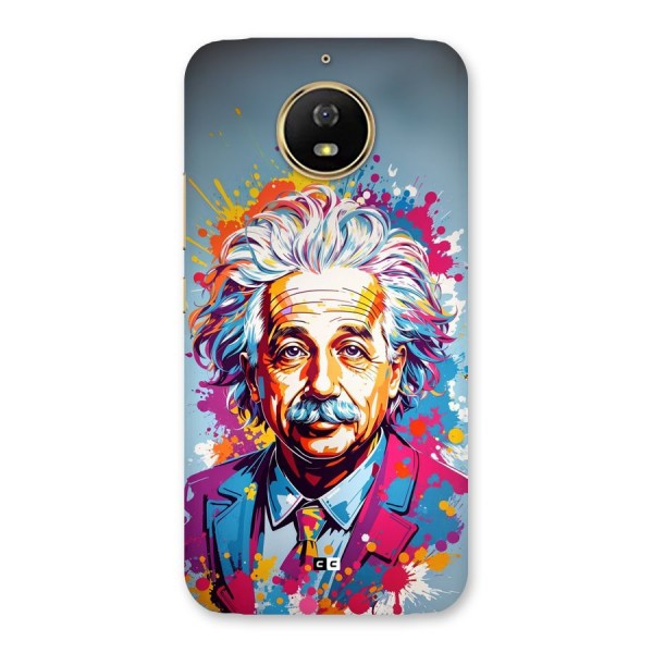 Einstein illustration Back Case for Moto G5s