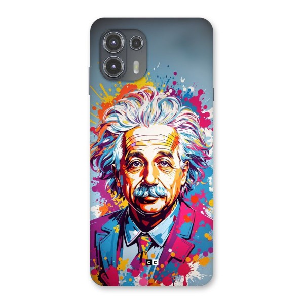 Einstein illustration Back Case for Motorola Edge 20 Fusion