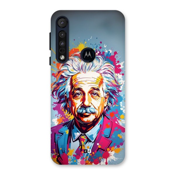 Einstein illustration Back Case for Motorola One Macro