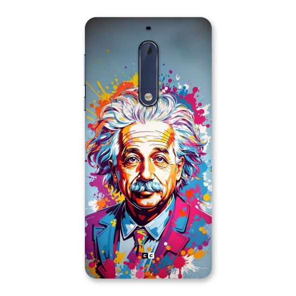 Einstein illustration Back Case for Nokia 5