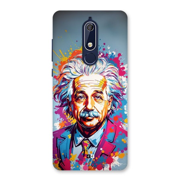 Einstein illustration Back Case for Nokia 5.1