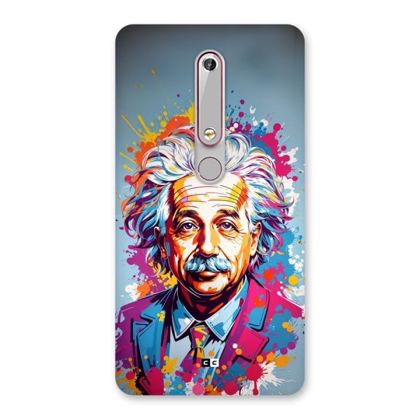 Einstein illustration Back Case for Nokia 6.1