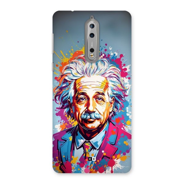 Einstein illustration Back Case for Nokia 8