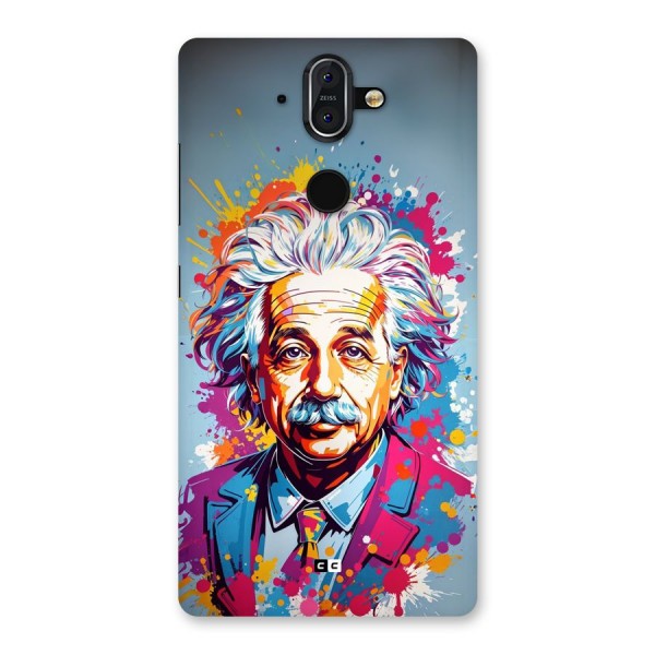 Einstein illustration Back Case for Nokia 8 Sirocco
