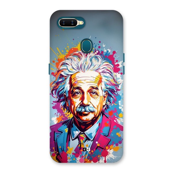 Einstein illustration Back Case for Oppo A7