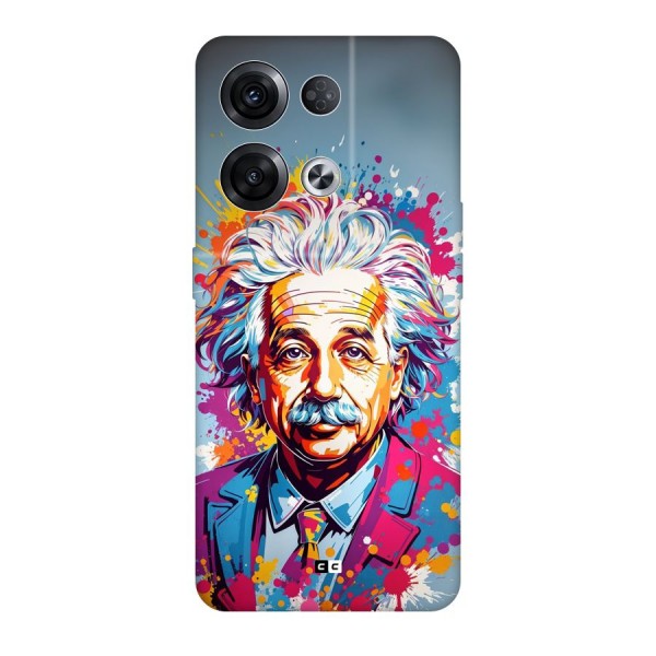 Einstein illustration Back Case for Oppo Reno8 Pro 5G