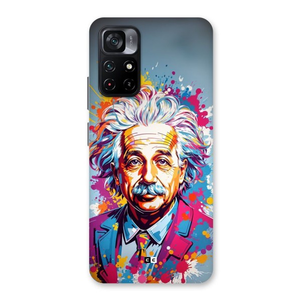 Einstein illustration Back Case for Poco M4 Pro 5G