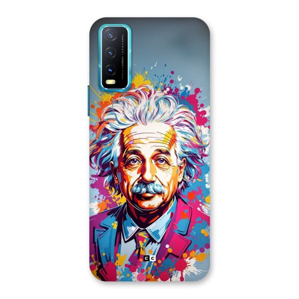 Einstein illustration Back Case for Vivo Y12s