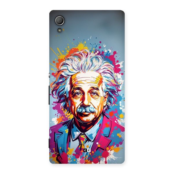 Einstein illustration Back Case for Xperia Z3 Plus