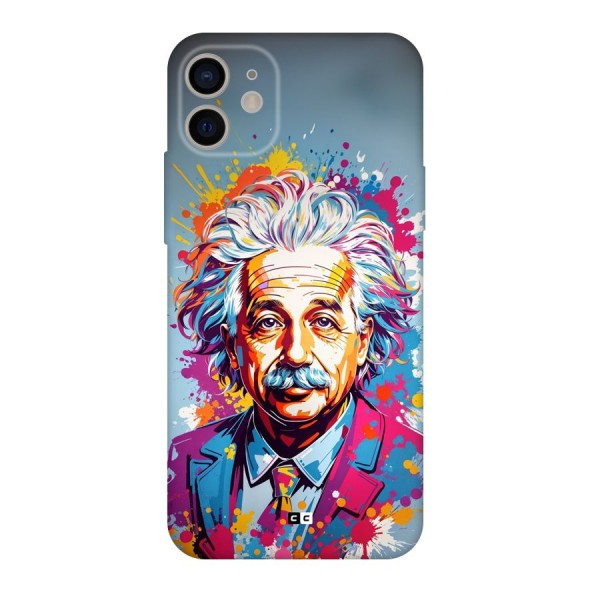 Einstein illustration Back Case for iPhone 11