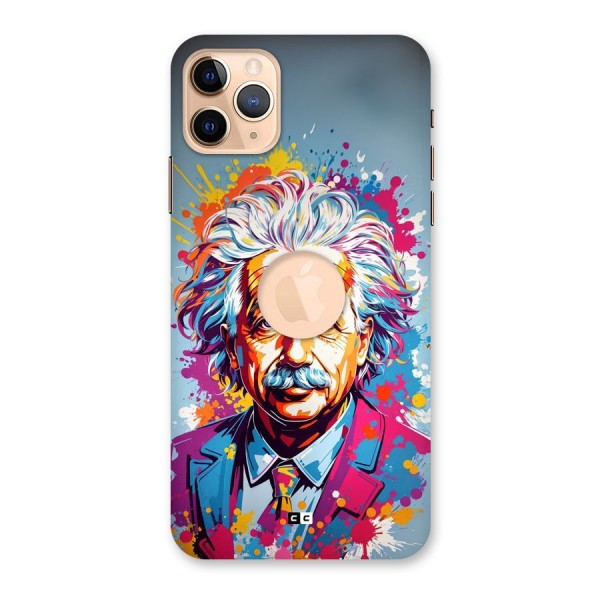 Einstein illustration Back Case for iPhone 11 Pro Max Logo Cut