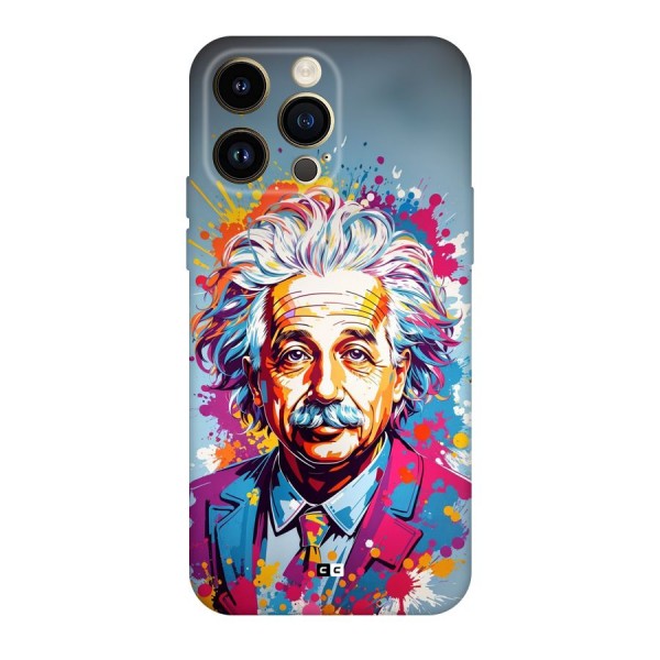 Einstein illustration Back Case for iPhone 14 Pro Max