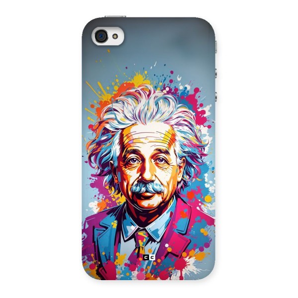 Einstein illustration Back Case for iPhone 4 4s