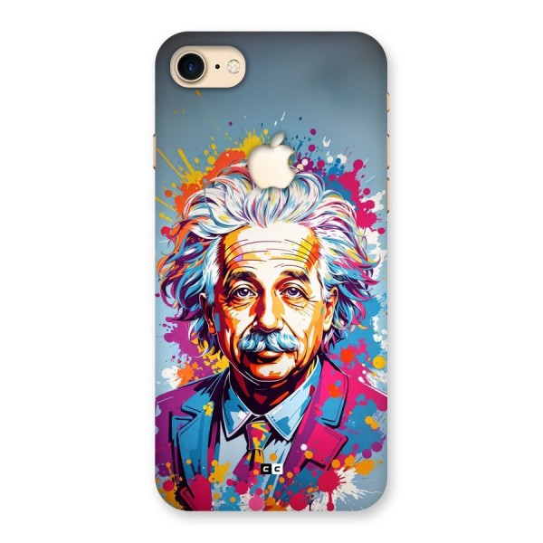 Einstein illustration Back Case for iPhone 7 Apple Cut