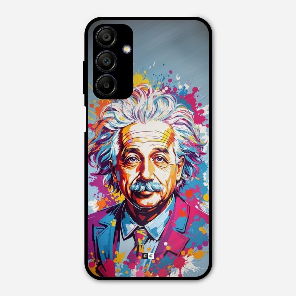Einstein illustration Metal Back Case for Galaxy A15 5G