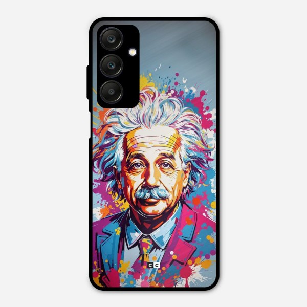 Einstein illustration Metal Back Case for Galaxy A25 5G