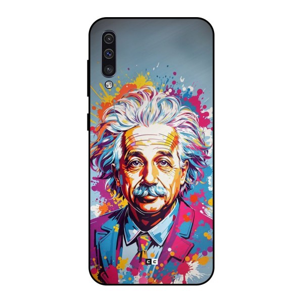 Einstein illustration Metal Back Case for Galaxy A30s