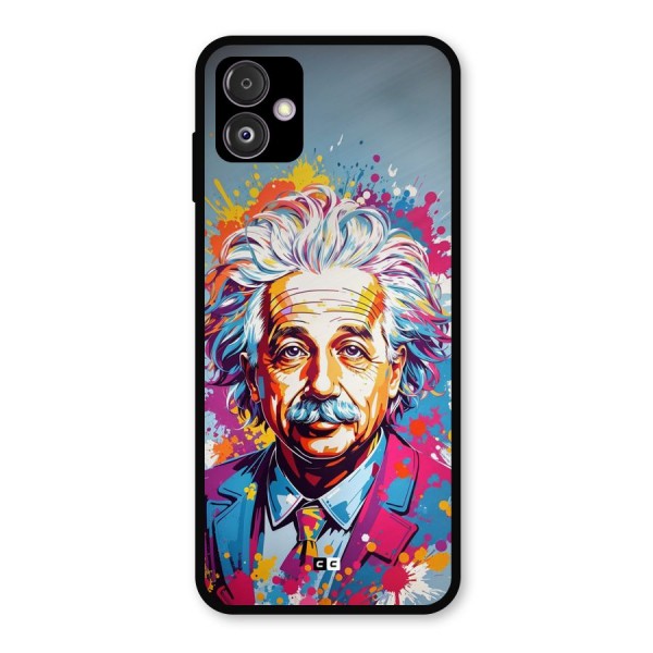 Einstein illustration Metal Back Case for Galaxy F14