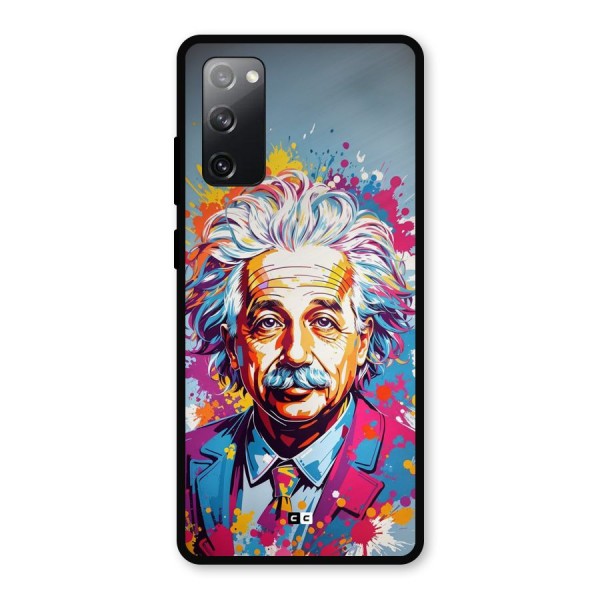 Einstein illustration Metal Back Case for Galaxy S20 FE 5G