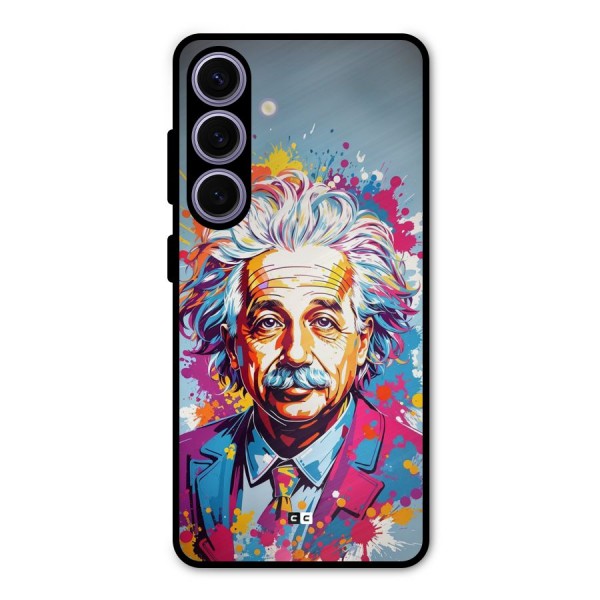 Einstein illustration Metal Back Case for Galaxy S24