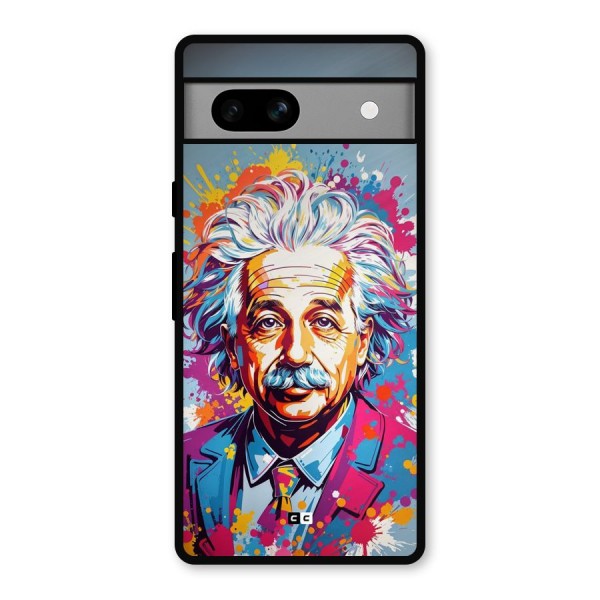 Einstein illustration Metal Back Case for Google Pixel 7a