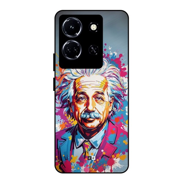 Einstein illustration Metal Back Case for Infinix Note 30 5G