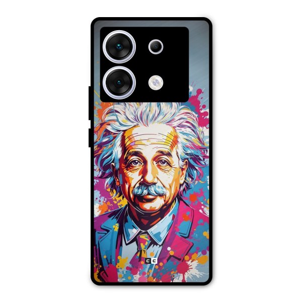 Einstein illustration Metal Back Case for Infinix Zero 30 5G