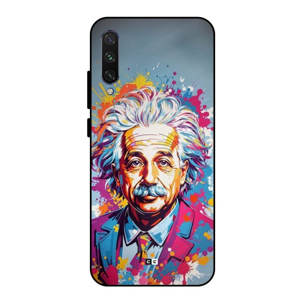 Einstein illustration Metal Back Case for Mi A3