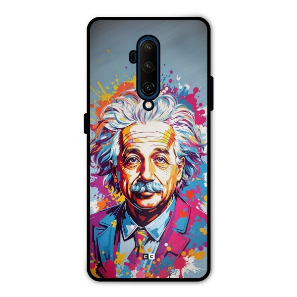 Einstein illustration Metal Back Case for OnePlus 7T Pro