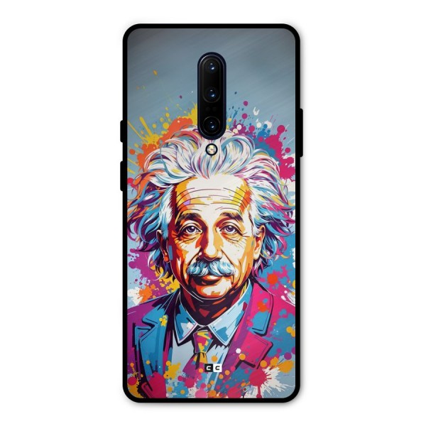 Einstein illustration Metal Back Case for OnePlus 7 Pro