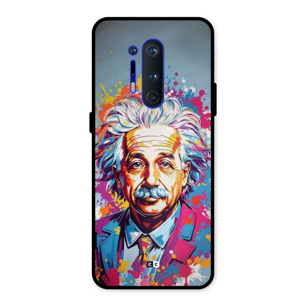Einstein illustration Metal Back Case for OnePlus 8 Pro
