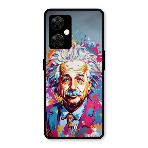 Einstein illustration Metal Back Case for OnePlus Nord CE 3 Lite