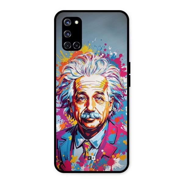 Einstein illustration Metal Back Case for Oppo A52